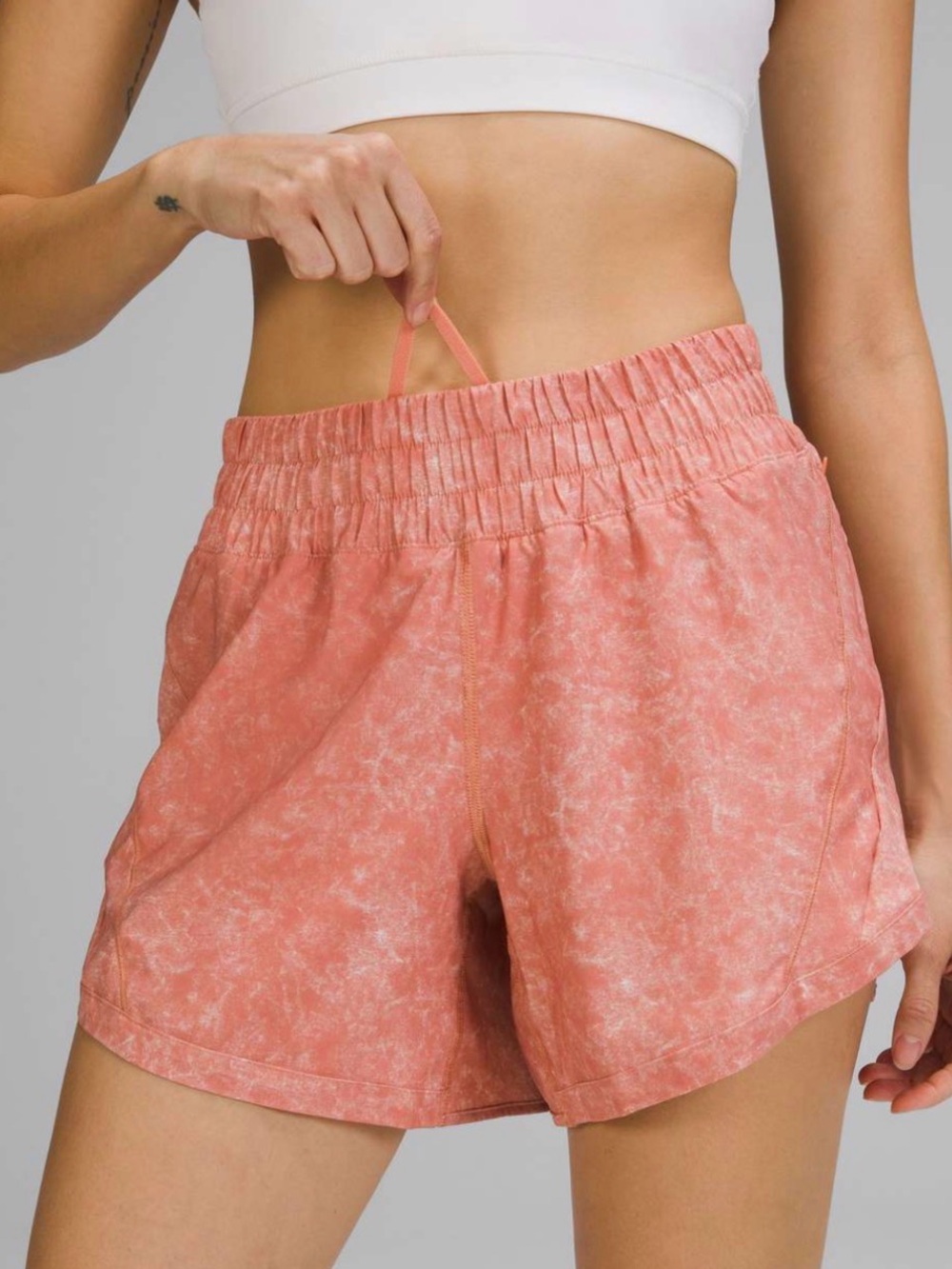 lululemon Track That Mid Rise Short 5" • Pink Savannah